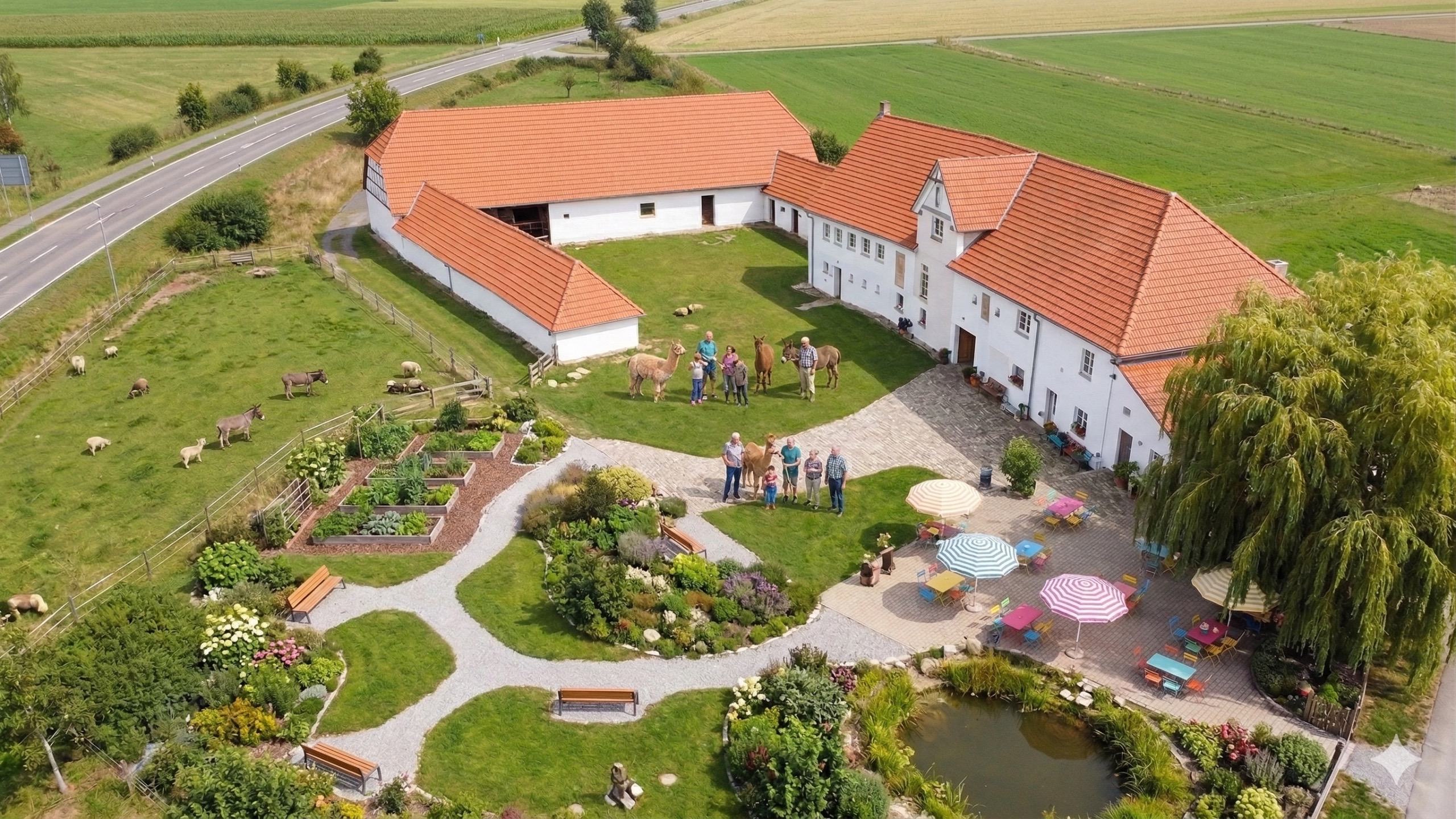 Visualisierung Engelsmühle als Begegnungshof